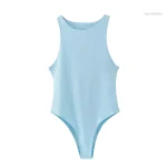 Body sexy basique en tissu confortable et élastique