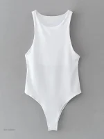 Body sexy en couleur unie, parfait pour toutes les occasions