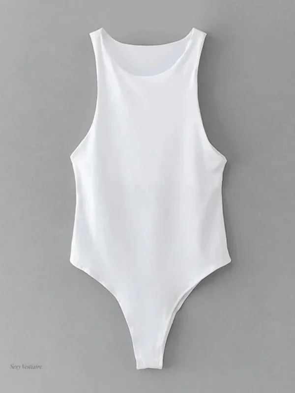Body sexy en couleur unie, parfait pour toutes les occasions