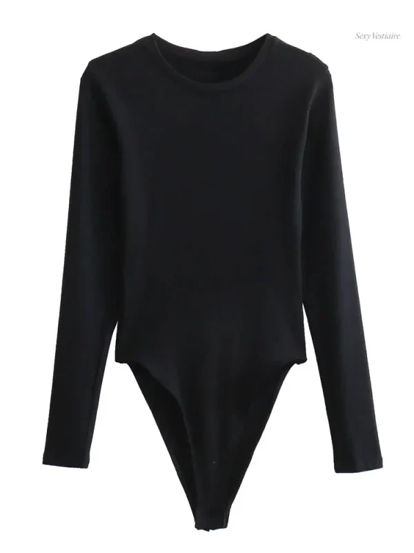 Body sexy à manches longues pour un look glamour