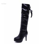 Bottes sexy en cuir avec talons pour une allure affirmée