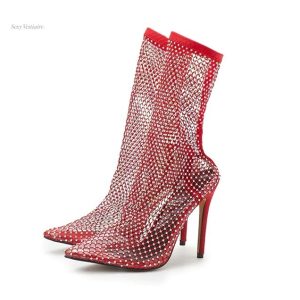 Chaussures sexy rouges élégantes pour les soirées