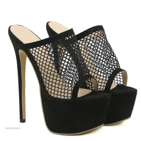 Modèle de chaussures sexy, parfait pour les soirées glamour
