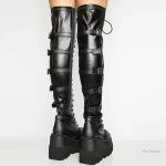 Cuissardes sexy à talons pour un look audacieux