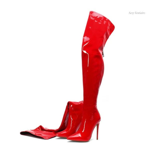 Cuissardes en latex, style sexy et tendance
