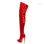 Cuissardes élégantes en latex, parfaites pour les soirées