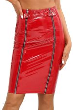 Jupe mi-longue avec design moderne, alliant confort et style
