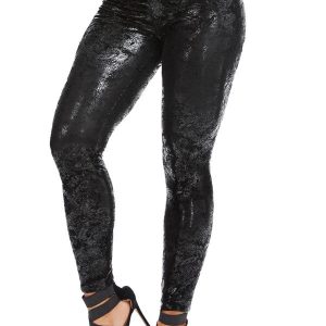 Legging en simili cuir, style séduisant et tendance