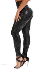 Legging sexy en cuir, parfait pour des soirées élégantes