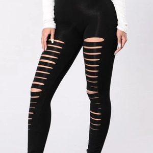 Legging Sexy Troué en design tendance et audacieux