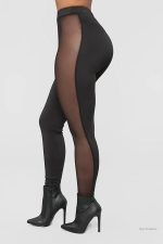 Legging femme sexy avec finition transparente et ajustement parfait