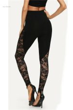 Legging sexy avec finition transparente et design élégant