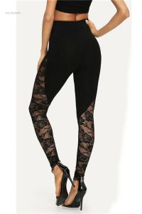 Legging sexy avec finition transparente et design élégant