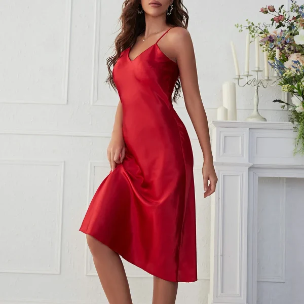 Nuisette sensuelle en tissu fluide et léger