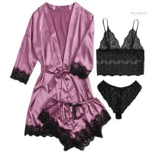 Vêtement de nuit sexy en tissu léger et confortable