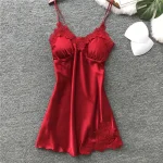 Nuisette sexy rembourrée en dentelle délicate
