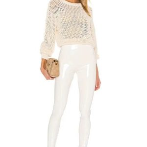 Pantalon sexy blanc pour femme, style élégant et moderne