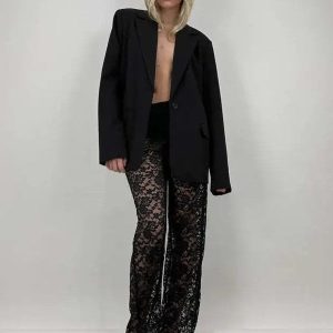 Pantalon fluide sexy pour une allure élégante