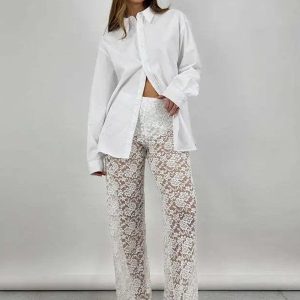 Pantalon transparent sexy pour un look audacieux