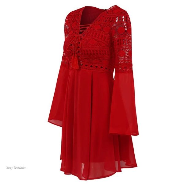 Robe de princesse en tissu léger, look séduisant