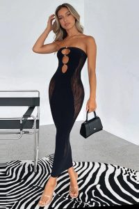 Robe longue sexy transparente pour un look audacieux