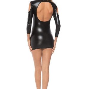 Vêtement en latex ajusté, parfait pour les soirées