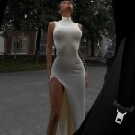 Robe sexy ouverte avec un design audacieux et chic
