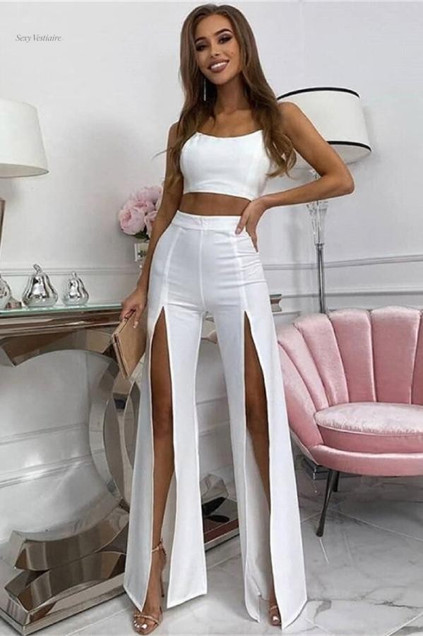 sexy-pantalon-blanc-1 Pantalon sexy blanc au style élégant et séduisant