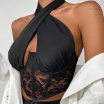 Top sexy en dentelle avec design élégant et séduisant