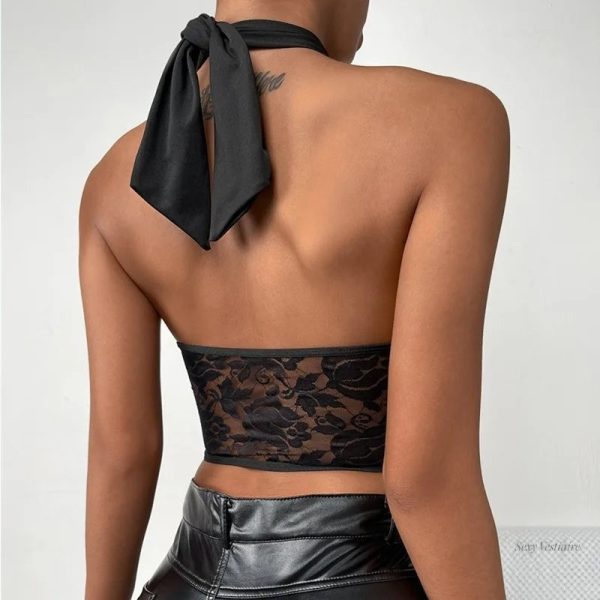 Haut sexy en dentelle, parfait pour une allure séduisante