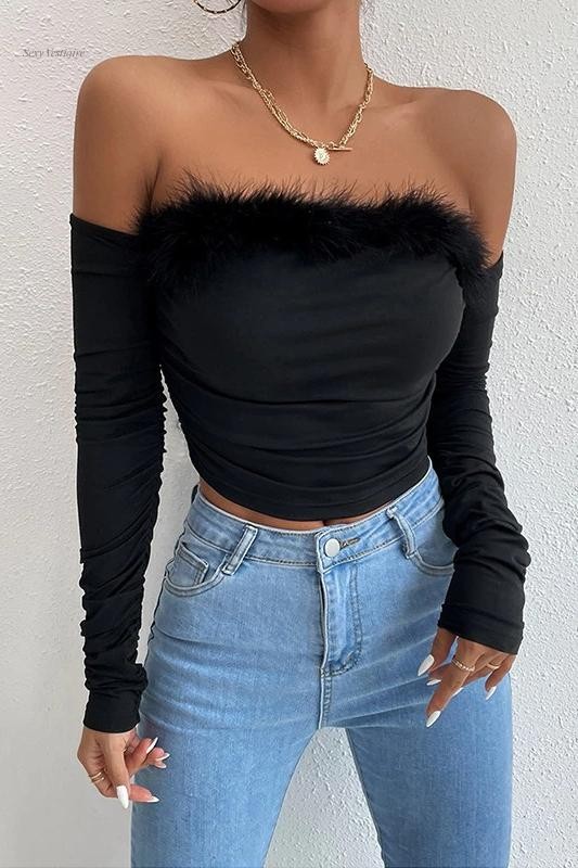 top-manche-longue-sexy-1 Top sexy à manches longues pour un look séduisant