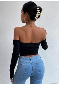 Haut sexy, manches longues, idéal pour les occasions spéciales